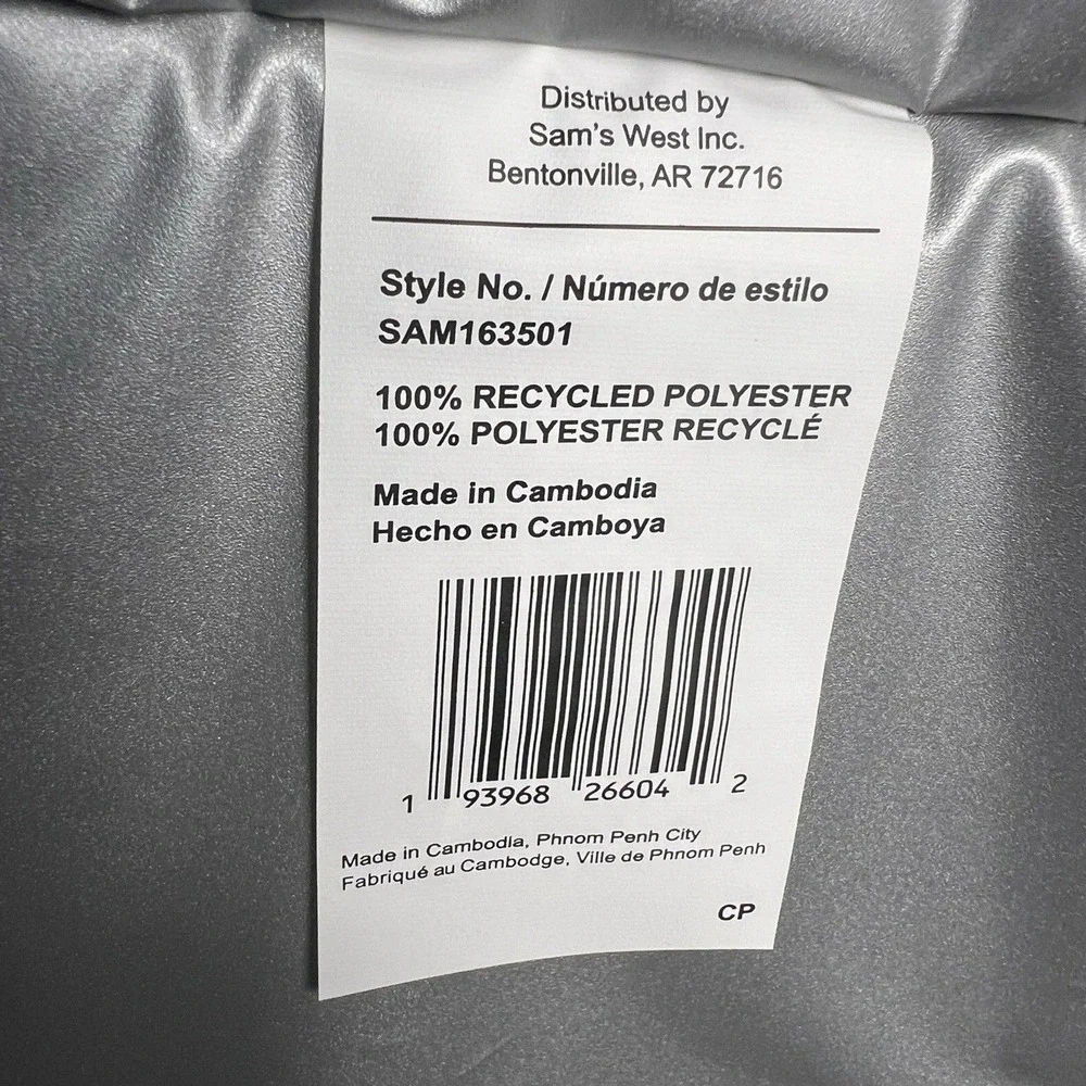 Member's‎ Mark Dual Carry Insulated Shopper Bag 10 Gallon Leak Proof Blue Gray